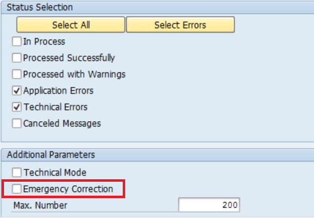 AIF Emergency Correction