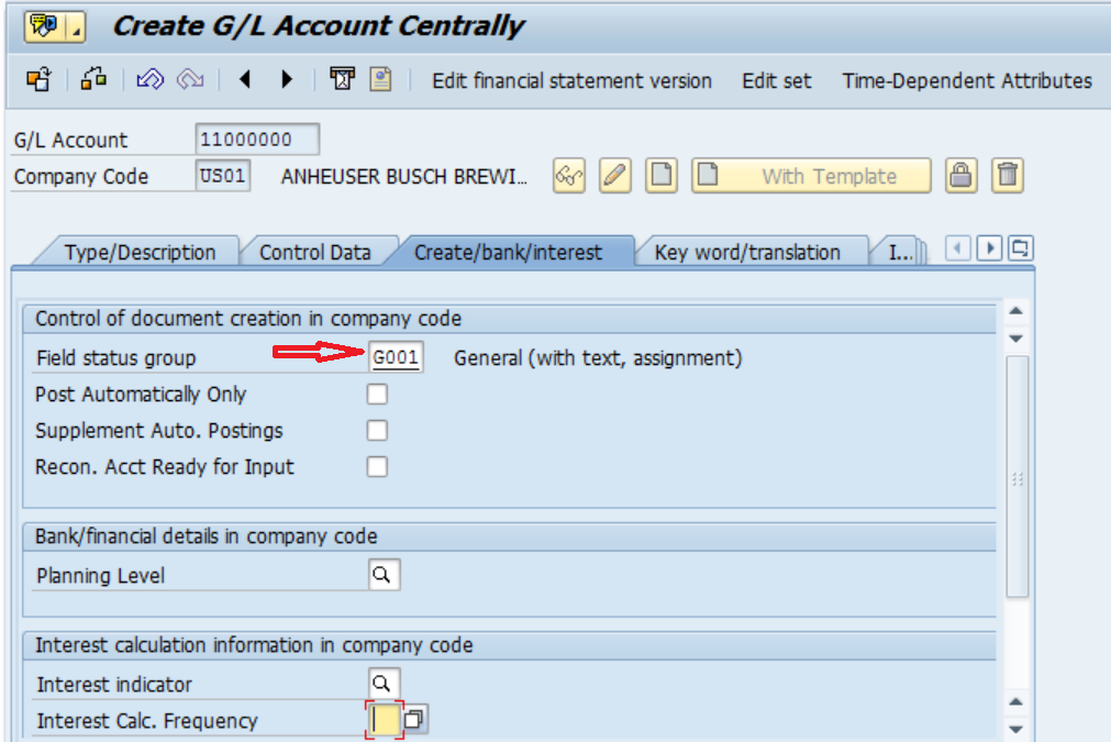 How to create a GL account in SAP FI