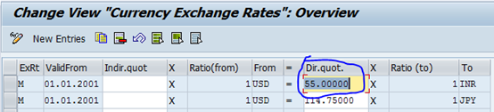 Update the exchange rates
