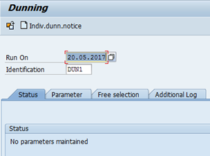 Dunning in SAP: Execute tcode F150