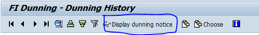 Display Dunning Notice