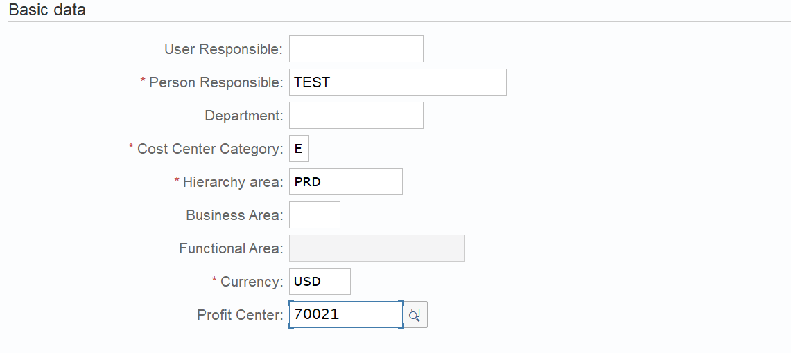 work center to cost center assignment tcode