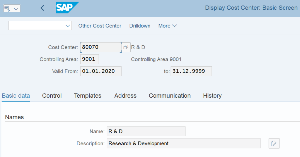 how-to-create-a-cost-center-in-sap-using-tcode-ks01