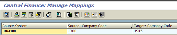 Company Code Mapping