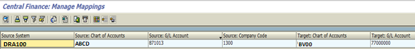 GL Account Mapping