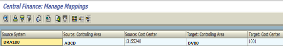 Cost Center Mapping