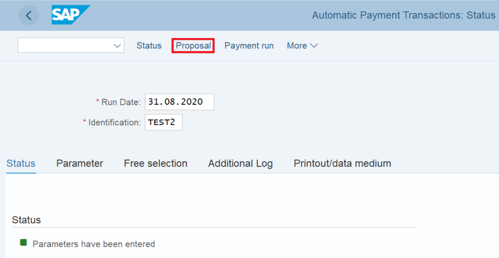 APP in SAP: Payment Proposal