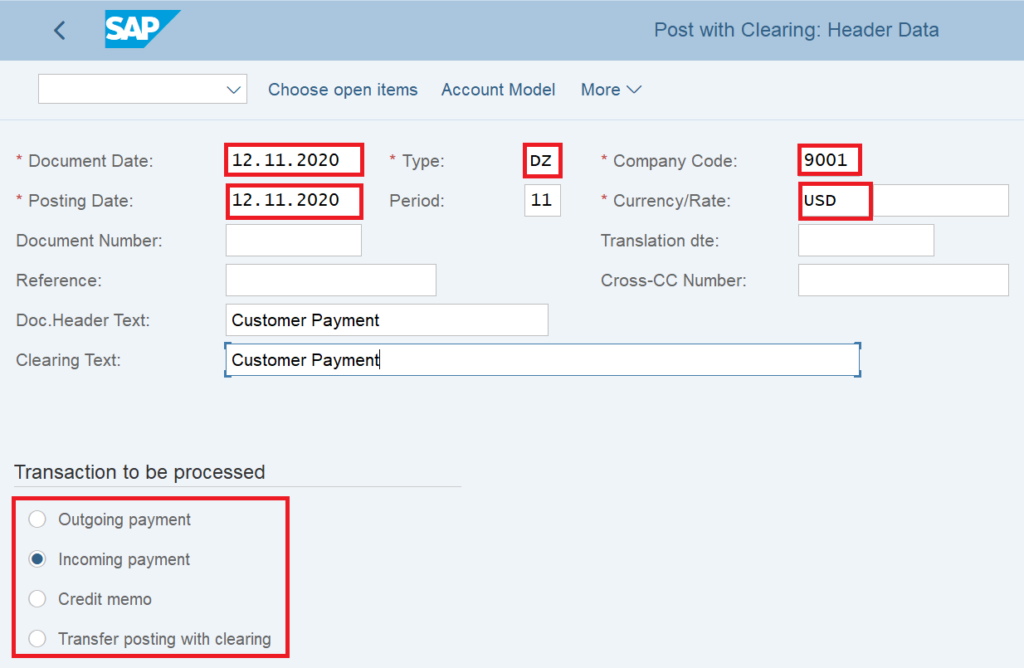 F 04 In SAP FICO Post With Clearing SAPFICOBLOG