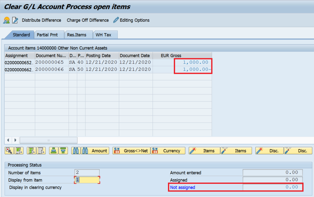 F-03 in SAP: Manual Clearing of GL Account