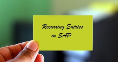 Recurring Entries in SAP