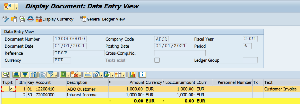 Create a customer invoice using FB70