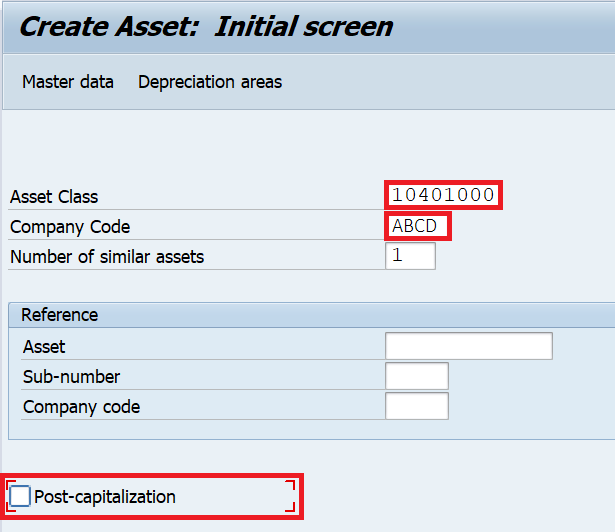 sap asset account assignment for investment