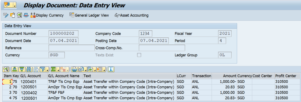 ABUMN: Intra-Company Asset Transfer in SAP