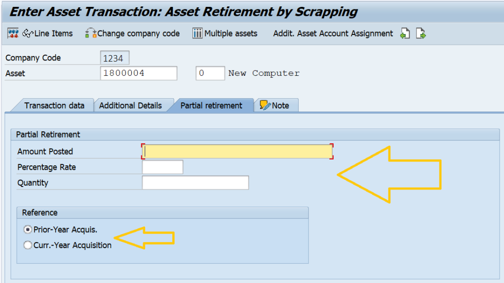 ABAVN in SAP: Asset Retirement by Scrapping