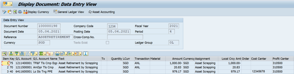 Asset Retirement Accounting Entry