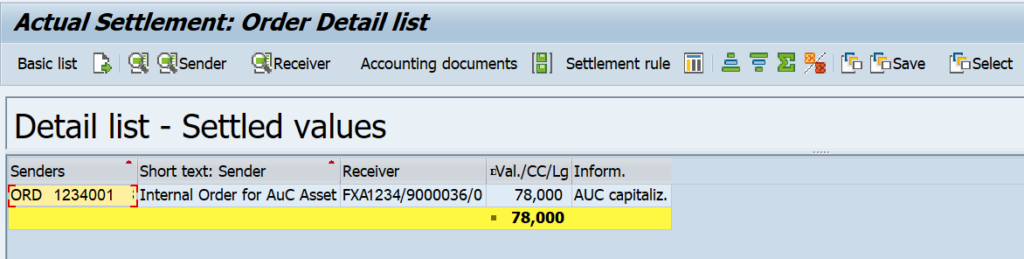 Display the Sender/Receiver Details