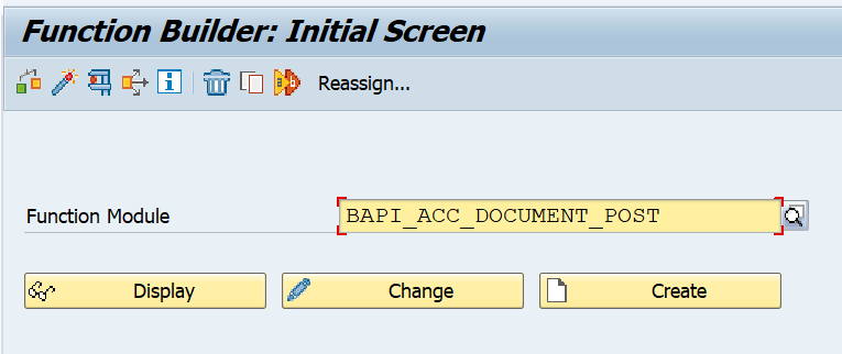 BAPI_ACC_DOCUMENT_POST in SE37